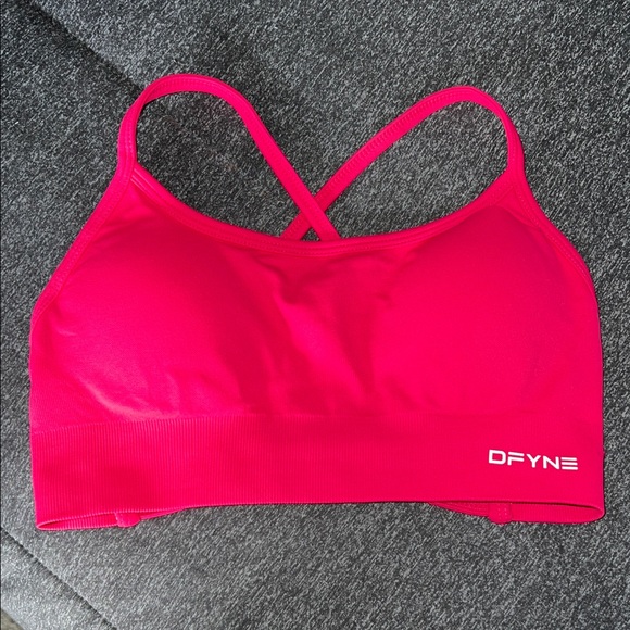 DFYNE Dynamic Backless Sports Bra - Rosa Pink - Picture 3 of 5